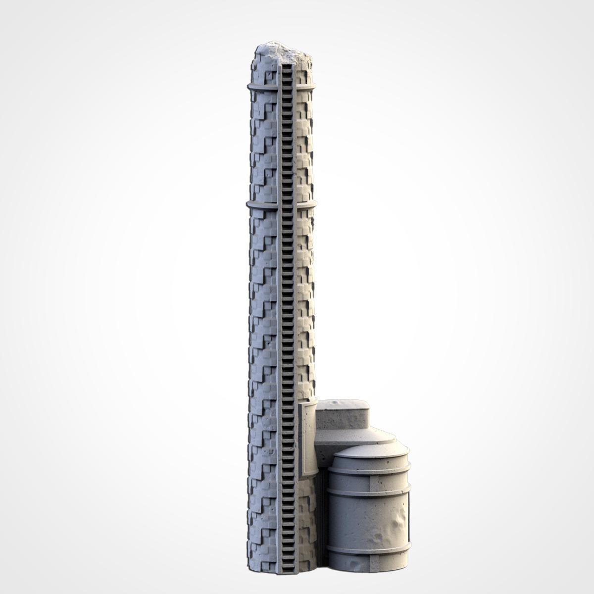 Modular NUCLEAR PLANTS Txarli Factory Sci-Fi Building modular Industrial Set, Perfect for Tabletop Wargames