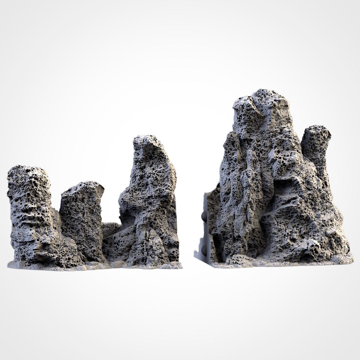 VOLCANIC ROCKS Modular Wargaming Hill Terrain by Txarli Factory for Tabletop Wargames