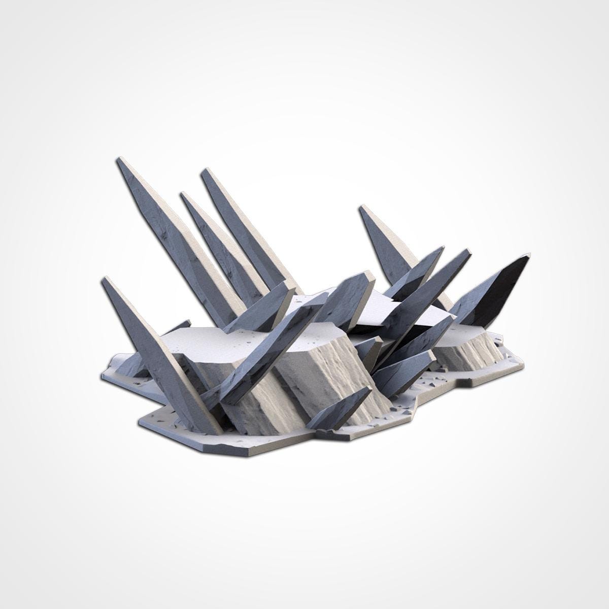 ICE CRYSTAL TERRAIN Modular Wargaming Hill Terrain by Txarli Factory for Tabletop Wargames