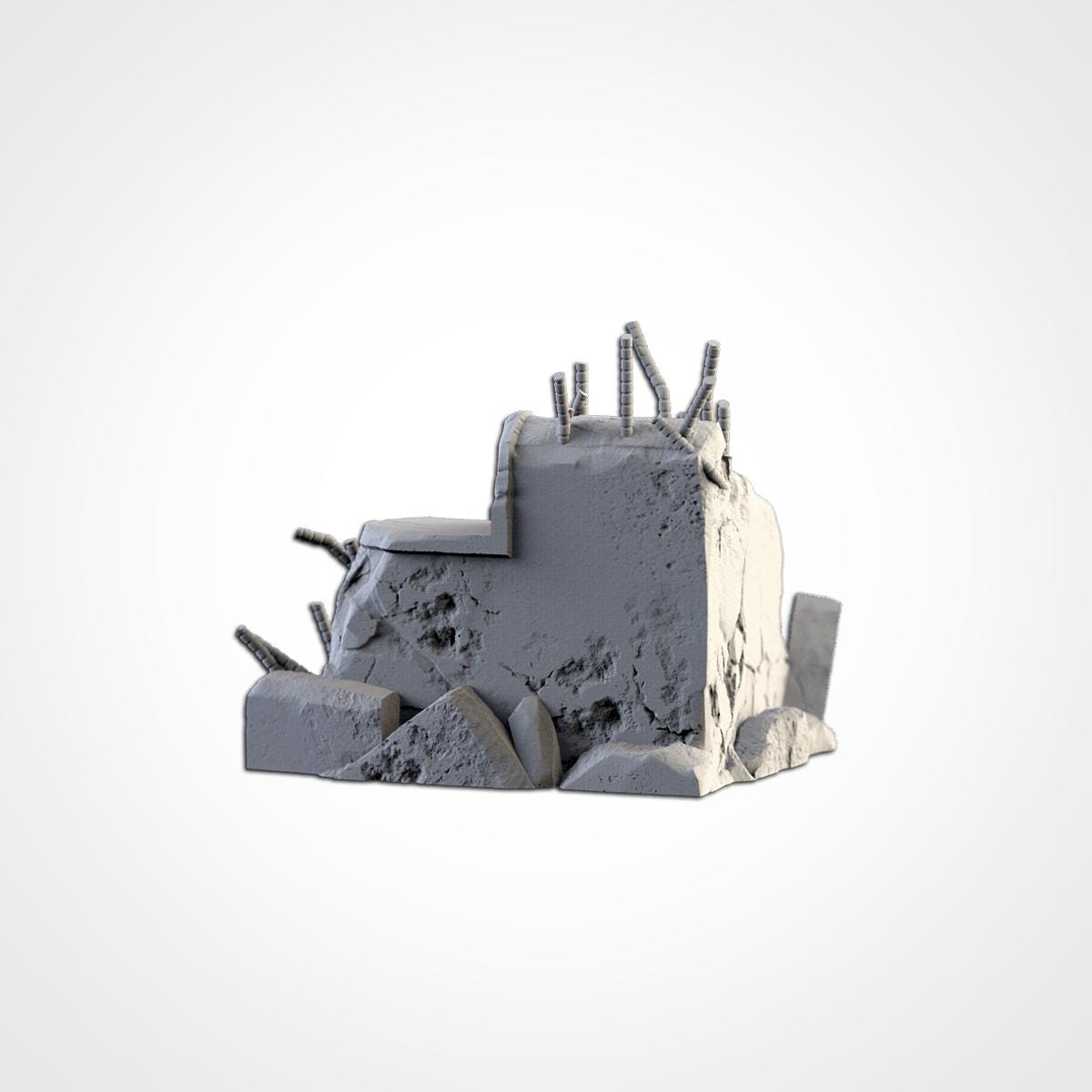 Modular CITY DEBRIS set Txarli Factory Ruined Building Terrain Cityscape Set, Perfect for Tabletop Wargames