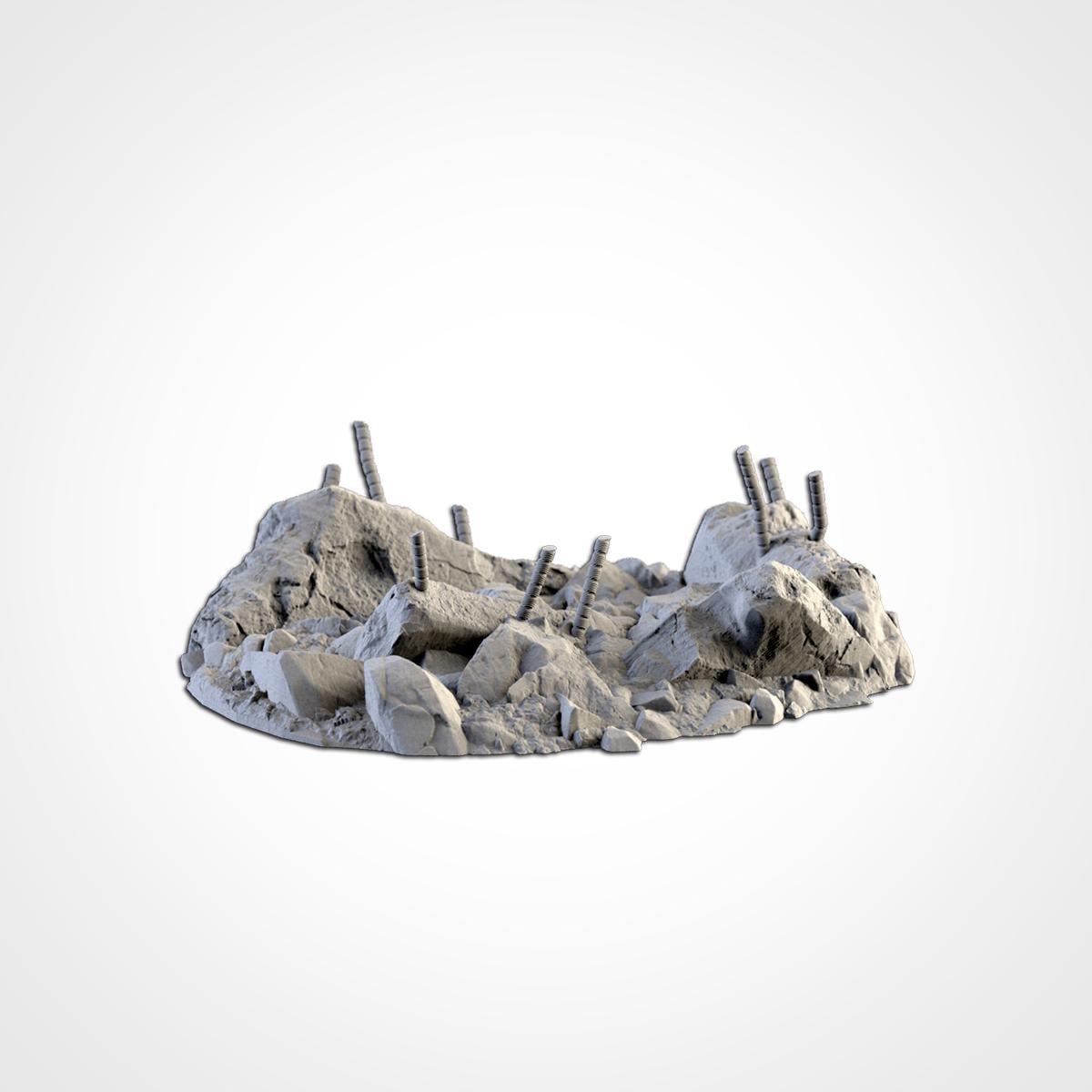 Modular CITY DEBRIS set Txarli Factory Ruined Building Terrain Cityscape Set, Perfect for Tabletop Wargames