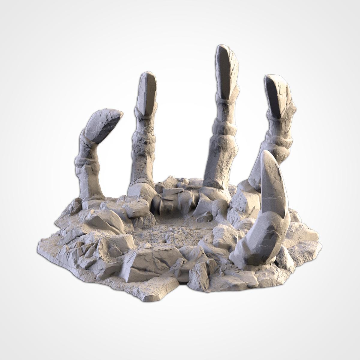 GIGANTIC BONES Modular Wargaming Undead World Terrain by Txarli Factory for Tabletop Wargames