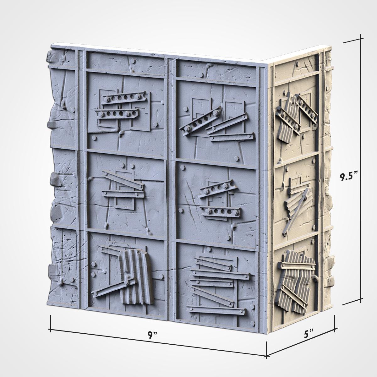 Modular POSTAPOCALYPTIC RUINS WTC 01 set Txarli Factory Ruined Building Terrain Cityscape Set, Perfect for Tabletop Wargames