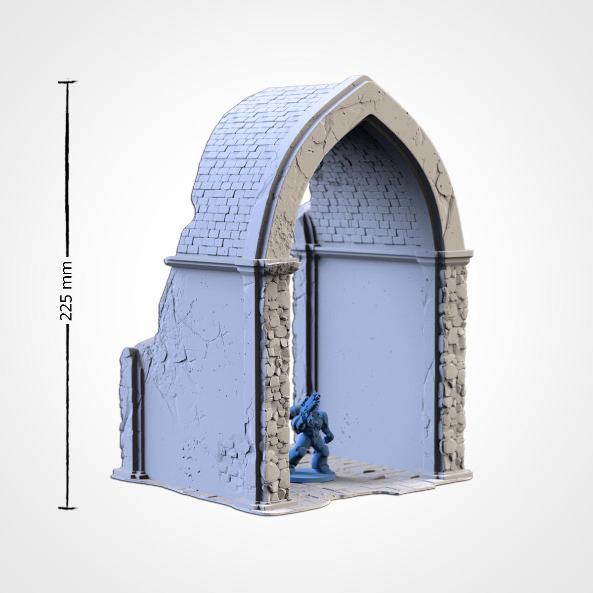 Modular MAJESTIC RUINS by Txarli Factory Fantasy Terrain Ruined Castle Set, Perfect for Tabletop Wargames