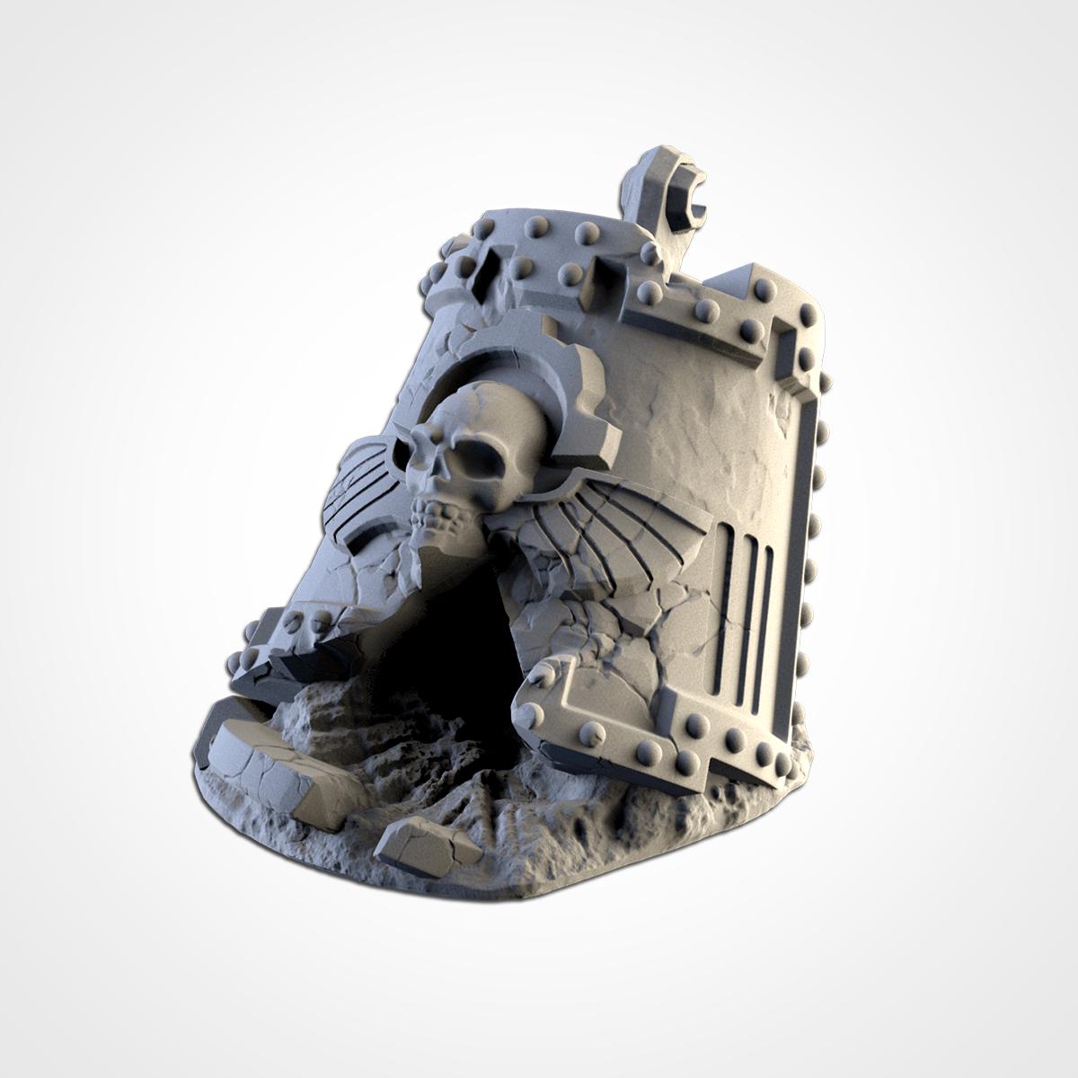 Modular DESTROYED TITAN Txarli Factory Sci-Fi modular Wreckage Set, Perfect for Tabletop Wargames