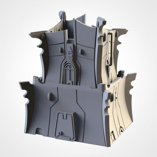 Xenos Buildings Modular Wargaming Sci-Fi World Terrain by Txarli Factory for Tabletop Wargames