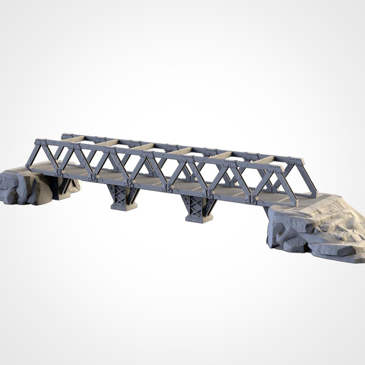 Modular METAL BRIDGES Terrain Cityscape Set, Perfect for Tabletop Wargames by Txarli Factory