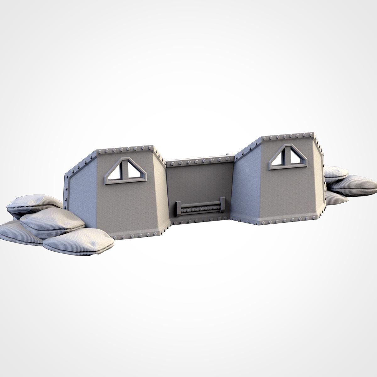 Modular PROVISIONS & CONTAINERS set Txarli Factory Ruined Scatter Terrain Set, Perfect for Tabletop Wargames