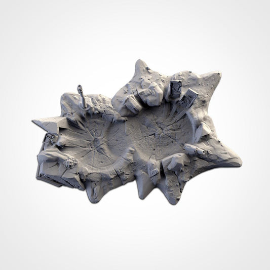 Modular BOMB CRATERS Txarli Factory Sci-Fi modular Wreckage Set, Perfect for Tabletop Wargames