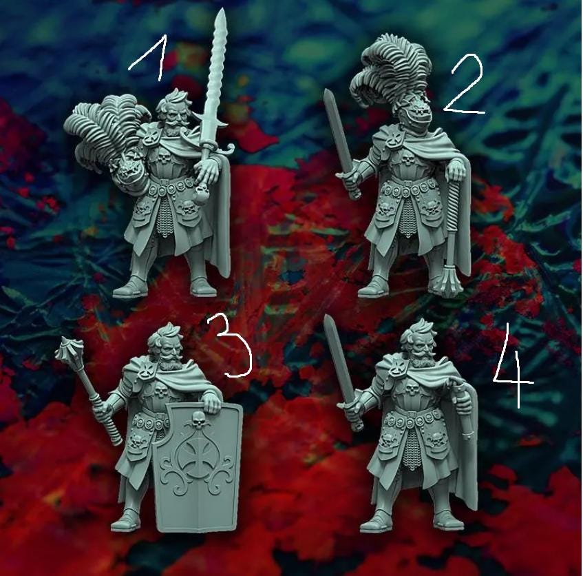 Field Marshal by Reptilian Overlords, Fantasy Wargames Empire Marshal, Fantasy Wargames Empire Captain