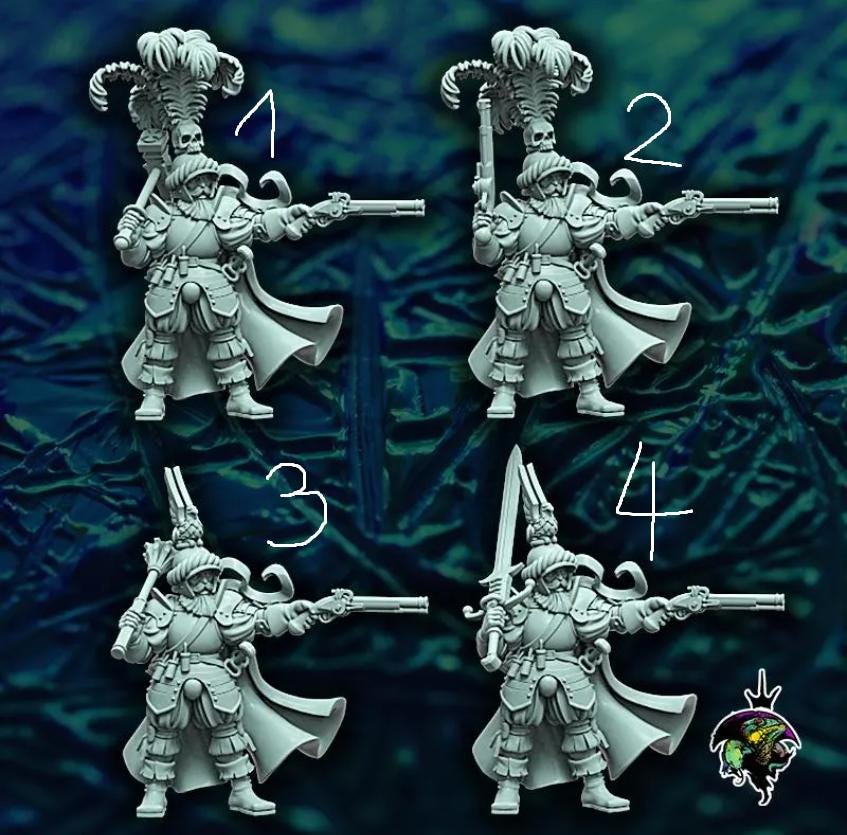 Landsknecht Captain by Reptilian Overlords