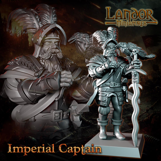 Imperial Captain, Modular Imperial miniatures by Landor Miniatures!
