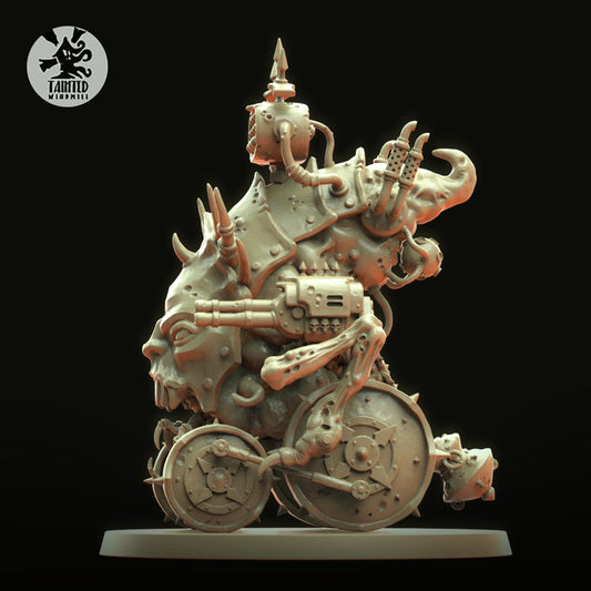 Decay Blight Hauler, Chaotic Marine Monopose Miniatures Sculpted by Tainted Windmill for Wargames set in the Grimdark Future