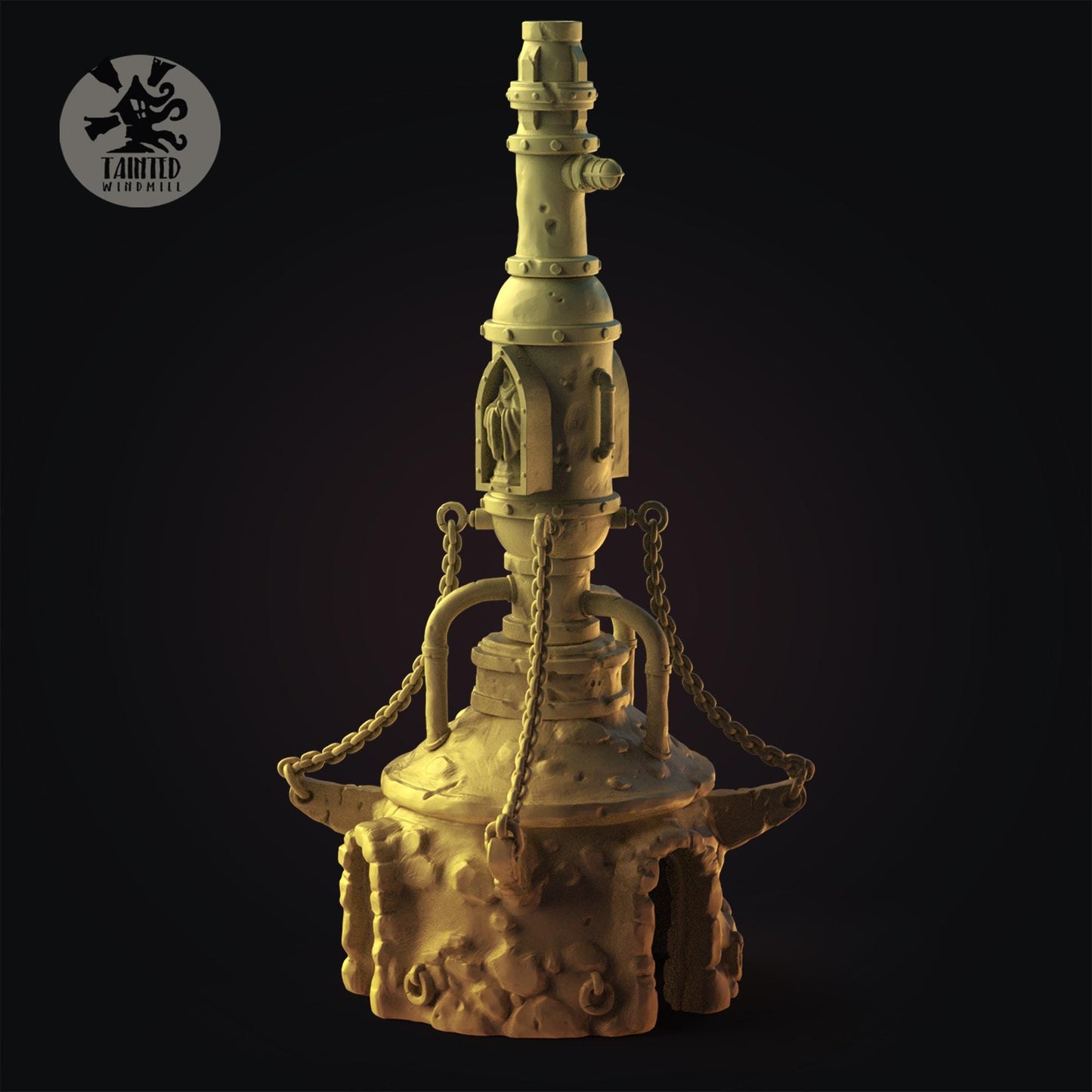 Desert Valley Rocks Terrain Set, Chaotic Plagued Terrain Sculpted by Tainted Windmill for Wargames set in the Grimdark Future