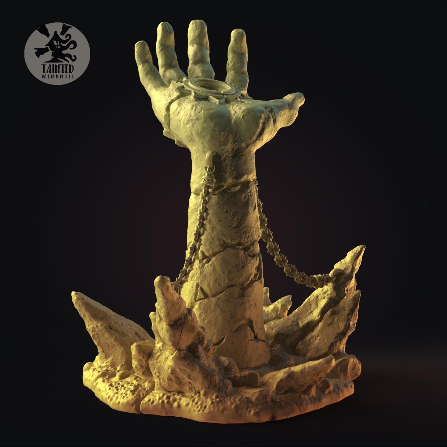 Desert Valley Rocks Terrain Set, Chaotic Plagued Terrain Sculpted by Tainted Windmill for Wargames set in the Grimdark Future