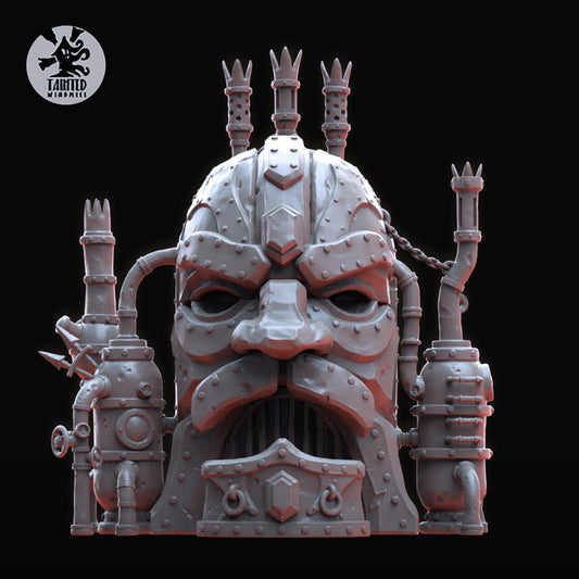 Dwarven Furnace, Imperial Industrial Terrain Features Sculpted by Tainted Windmill for Wargames set in the Grimdark Future