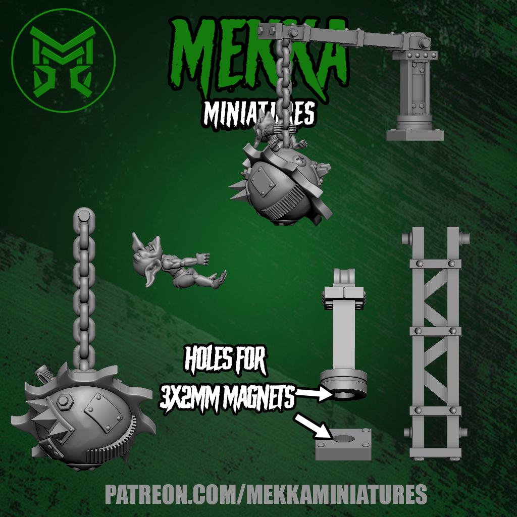 Orc Truck, Space-Faring Orkish Menace Sculpted by Mekka Miniatures, Grimdark Compatible, Scaled for Sci-Fi Miniature Wargames