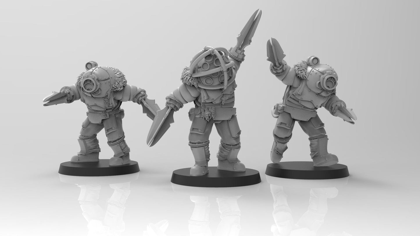 Lunar Auxilia Brutes, Semi-Modular Sci-Fi warriors by ThatEvilOne, Sci-Fi Wargames Proxy, Imperial Auxillia Army