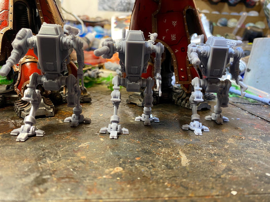 Lunar Auxilia Recon Walkers, Modular Sci-Fi Vehicle by ThatEvilOne, Sci-fi Wargames Proxy, Imperial Auxillia Heavy Sentinel Walker