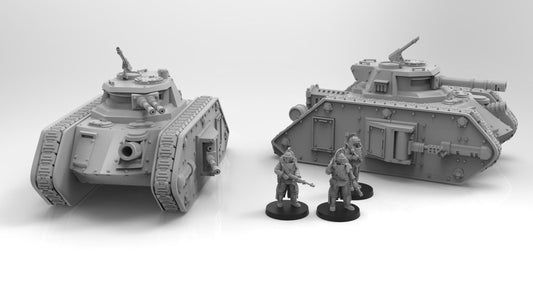 Lunar Auxilia Highwaymen Tank Modular Sci-Fi Vehicle by ThatEvilOne, Sci-fi Wargames Proxy, Imperial heretic Auxillia Super Heavy Tank