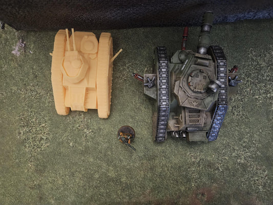 Squalo Light Tank Modular Sci-Fi Vehicle by ThatEvilOne, Sci-fi Wargames Proxy, Imperial Auxillia Army, Super Light Tank