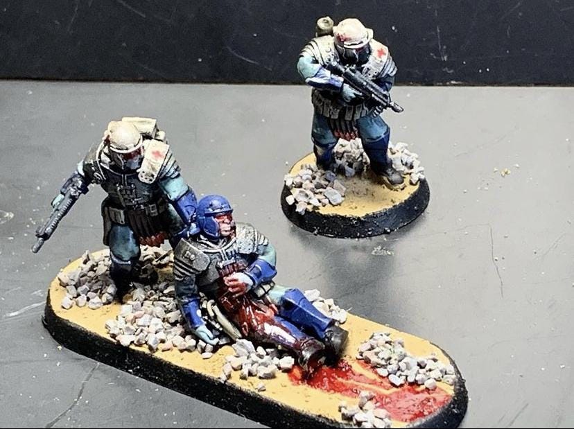 Roman Combat Medics, Imperial Guard, monopose Sci-Fi warriors by ThatEvilOne, Sci-fi Wargames Guard Proxy,