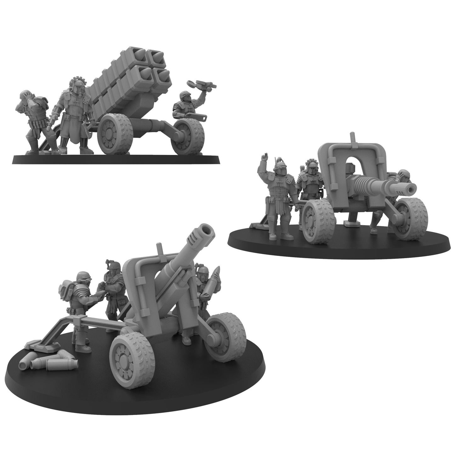 Roman Field Batteries, Modular Sci-Fi Vehicle by ThatEvilOne, Sci-fi Wargames Proxy, Imperial Auxilia Army Long Range Artillery Proxy