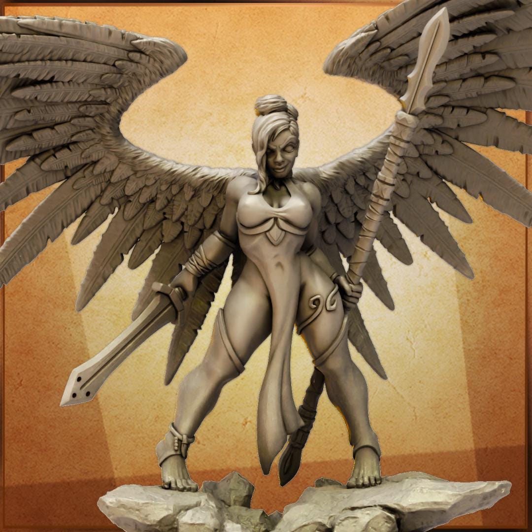 Oriash, Angelic Heroic Miniature for Tabletop Roleplaying games by Codex Universalis