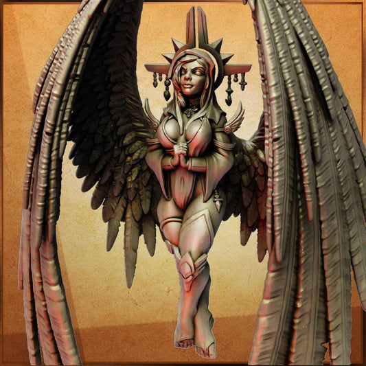 Protector Inasyah, Angelic Heroic Miniature for Tabletop Roleplaying games by Codex Universalis