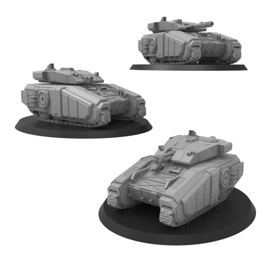 Smol Heckghost Enforcer MBT, 8mm Scale Monopose Sci-Fi warriors by ThatEvilOne, Miniature Sci-Fi Wargames Proxy