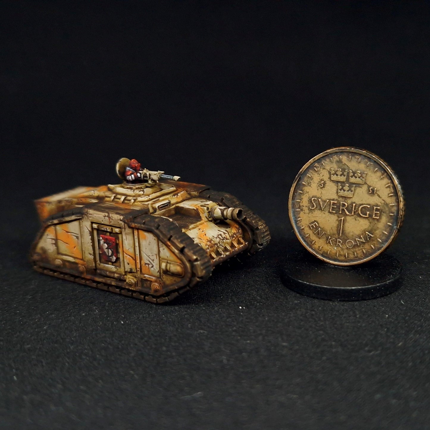 Smol Lunar Auxilia Wyrvosan Transport, 8mm Scale Monopose Sci-Fi warriors by ThatEvilOne, Miniature Sci-Fi Wargames Proxy