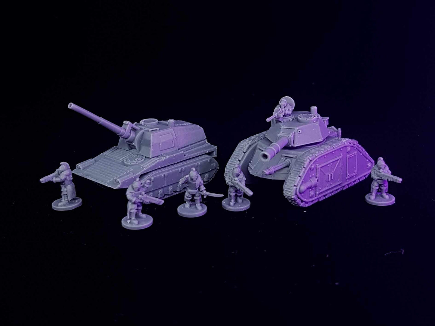 Smol Lunar Auxilia Brigand Tank, 8mm Scale Monopose Sci-Fi warriors by ThatEvilOne, Miniature Sci-Fi Wargames Proxy