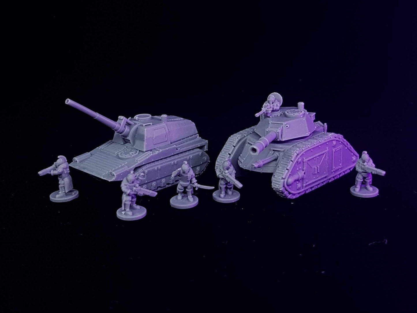 Smol Lunar Auxilia Artillery, 8mm Scale Monopose Sci-Fi warriors by ThatEvilOne, Miniature Sci-Fi Wargames Proxy