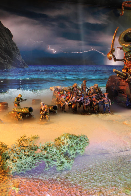 Zombie Ship Rats, Modular Undead Swashbucklers by Landor Miniatures! Vampire Coast for Fantasy Wargames
