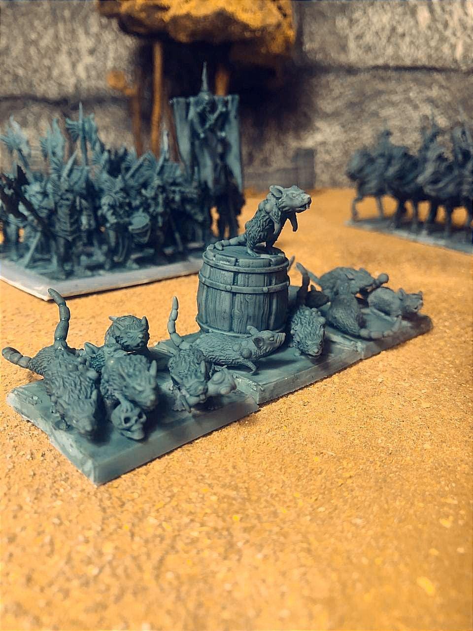 Zombie Ship Rats, Modular Undead Swashbucklers by Landor Miniatures! Vampire Coast for Fantasy Wargames