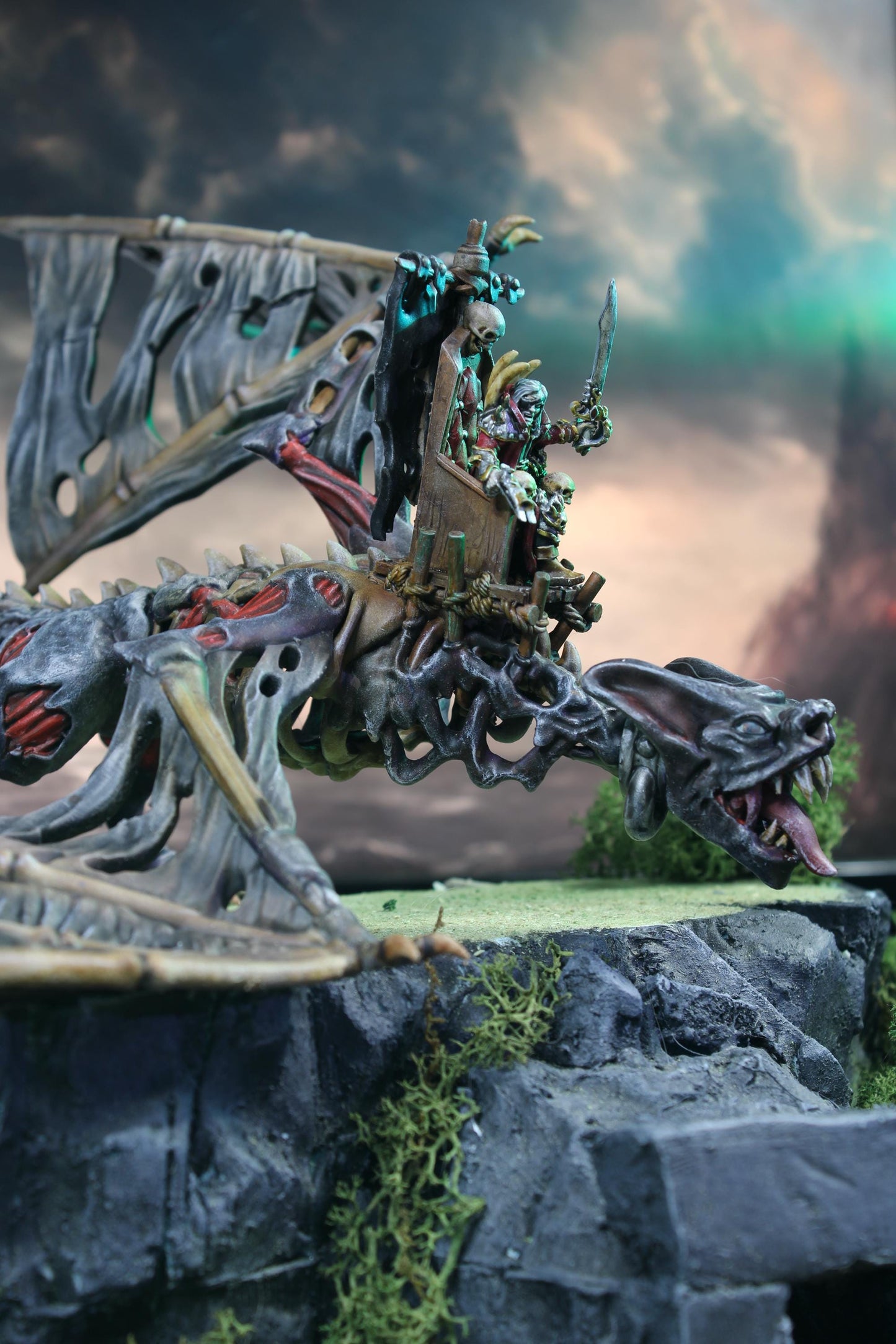 Grand Admiral on Dreadflight, Modular Undead Colossus by Landor Miniatures! Vampire Coast for Fantasy Wargames