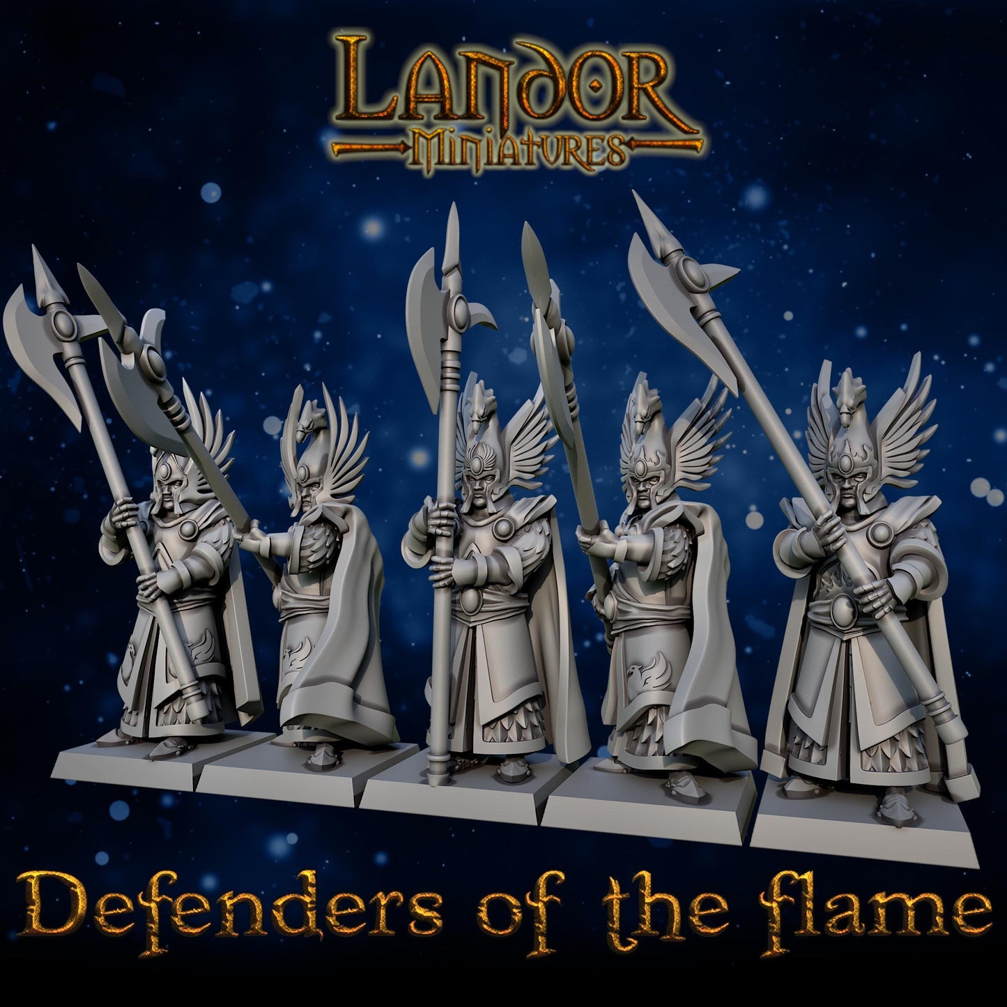 Defenders of the Flame, Modular High Elven miniatures by Landor Miniatures! High Elves for Fantasy Wargames