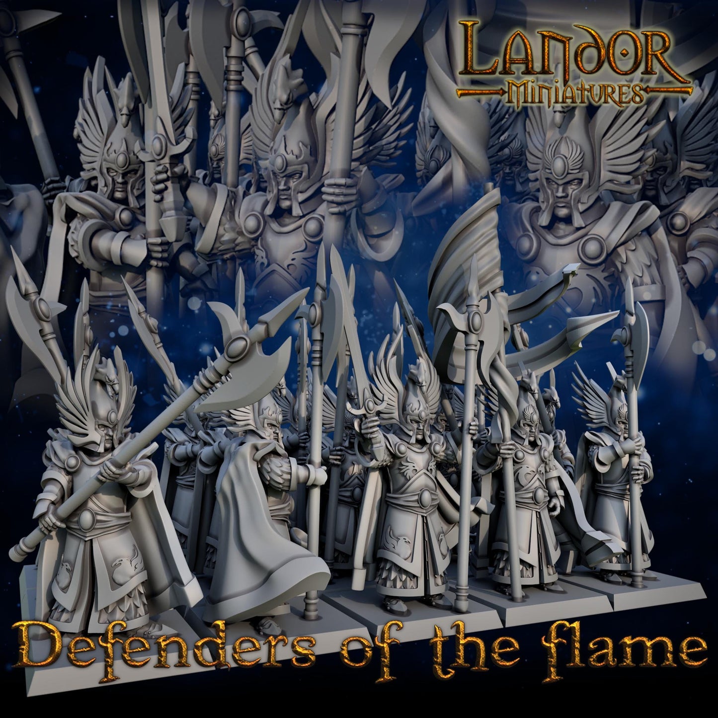 Defenders of the Flame, Modular High Elven miniatures by Landor Miniatures! High Elves for Fantasy Wargames