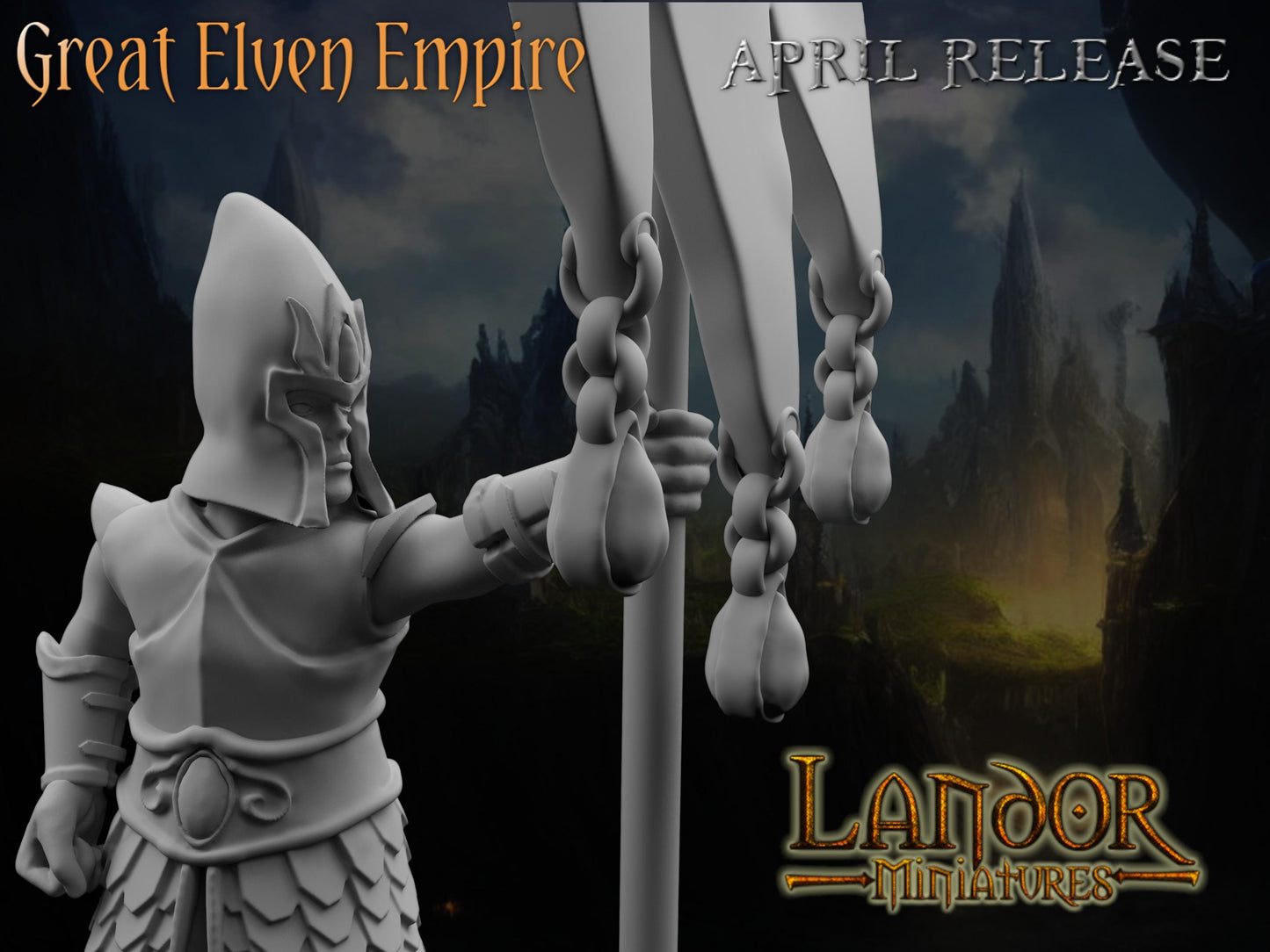 Elven Spearmen, Modular High Elven miniatures by Landor Miniatures! High Elves for Fantasy Wargames