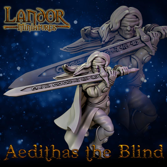 Aedithas the Blind, Modular High Elven miniatures by Landor Miniatures! High Elves for Fantasy Wargames