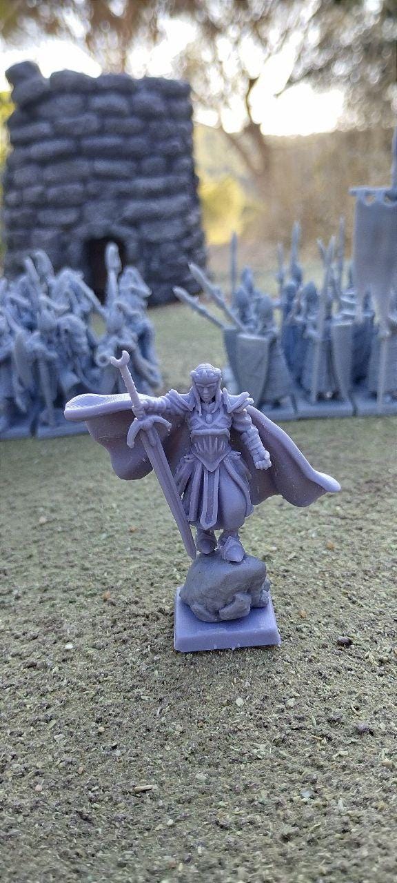Elven Princess, Modular High Elven miniatures by Landor Miniatures! High Elves for Fantasy Wargames