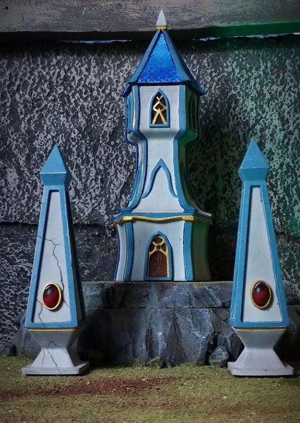Elven Watchtower, Modular High Elven Terrain by Landor Miniatures! High Elves for Fantasy Wargames