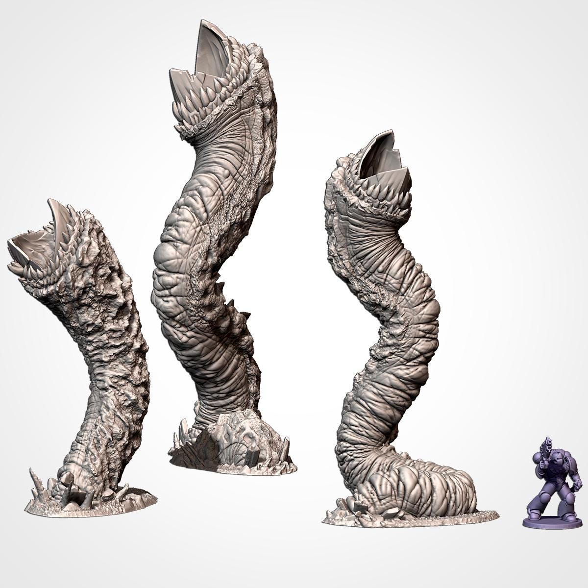 Modular HELLISH TERRAIN Txarli Factory Infected Tyranid Building Terrain Cityscape Set, Perfect for Tabletop Wargames