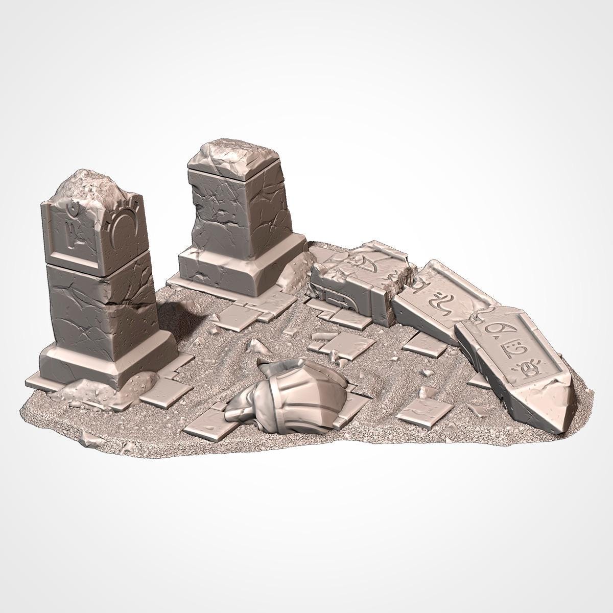 EGYPTIAN Modular Wargaming Ancient World Terrain by Txarli Factory for Tabletop Wargames