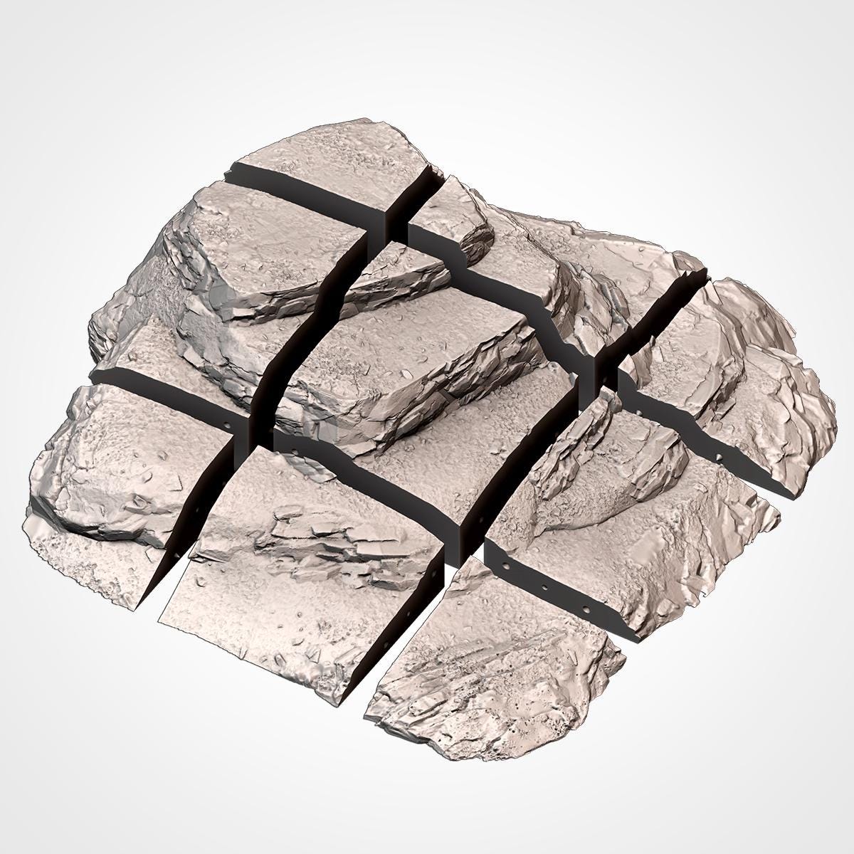 MODERN HILLS Modular Wargaming Hill Terrain by Txarli Factory for Tabletop Wargames