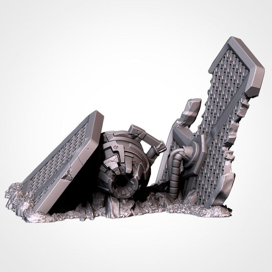 Modular CRASHED SPACESHIPS GW Txarli Factory Sci-Fi modular Wreckage Set, Perfect for Tabletop Wargames