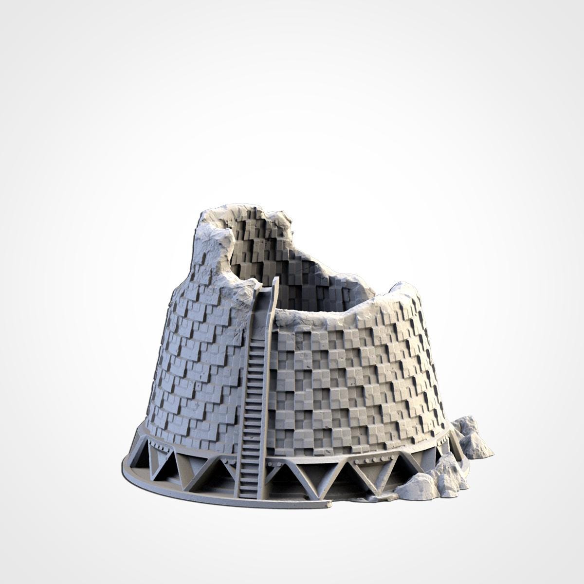 Modular NUCLEAR PLANTS Txarli Factory Sci-Fi Building modular Industrial Set, Perfect for Tabletop Wargames