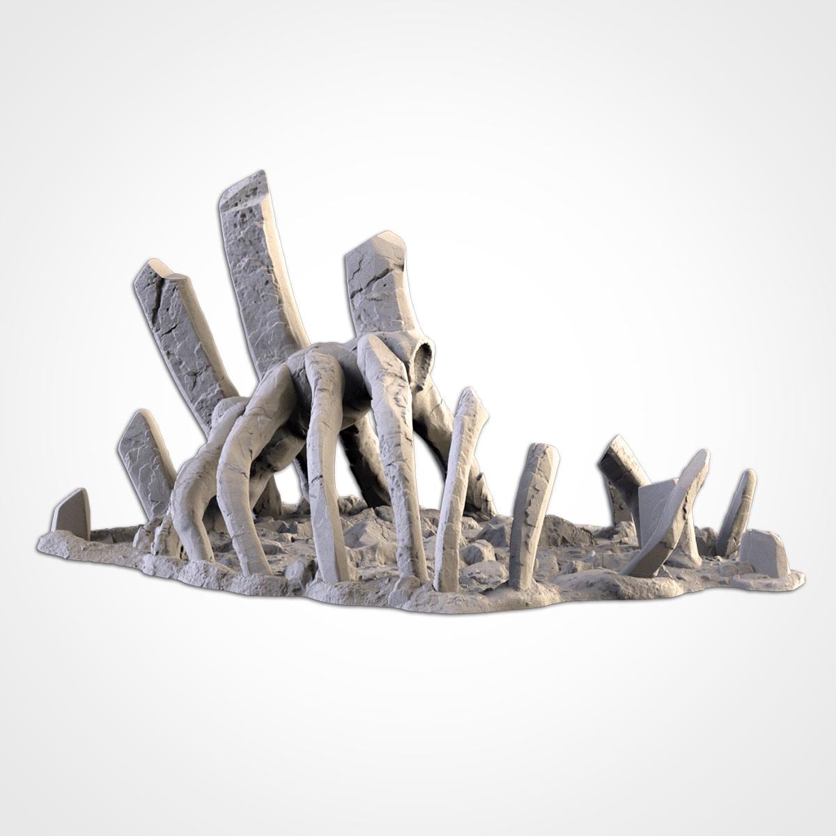 GIGANTIC BONES Modular Wargaming Undead World Terrain by Txarli Factory for Tabletop Wargames