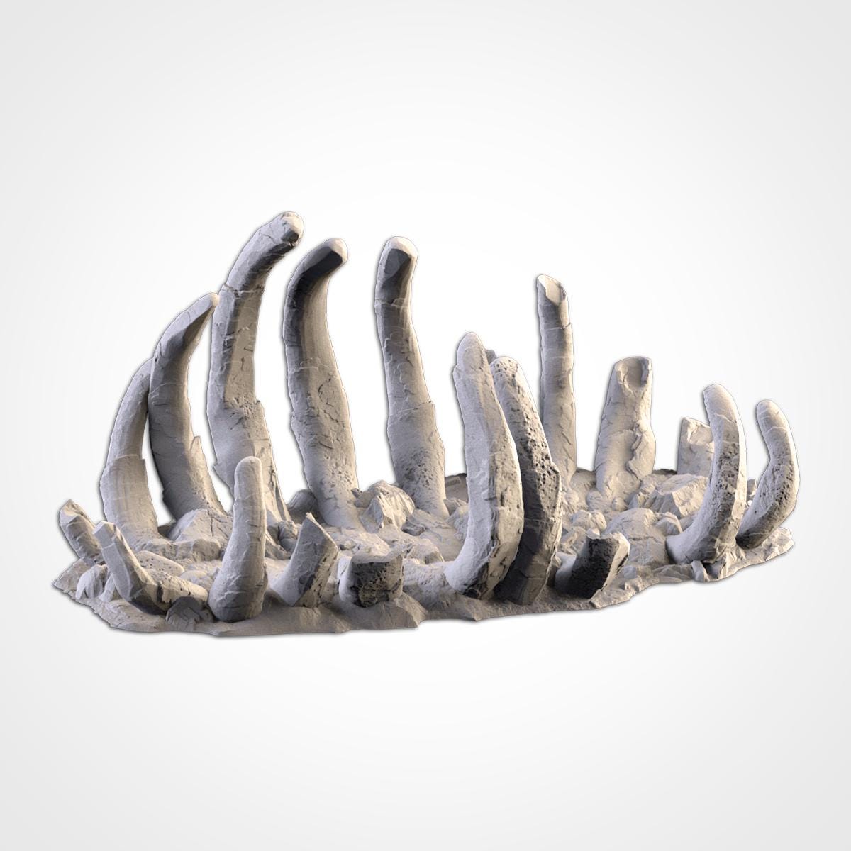 GIGANTIC BONES Modular Wargaming Undead World Terrain by Txarli Factory for Tabletop Wargames