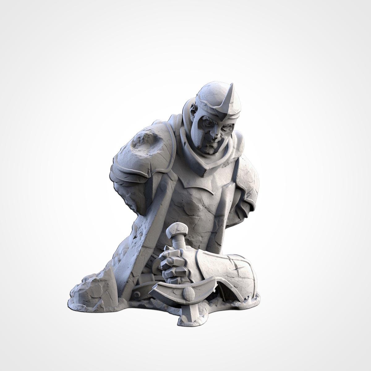 Modular MIDDLE EARTH terrain by Txarli Factory Fantasy Terrain Ruined Statues Set, Perfect for Tabletop Wargames